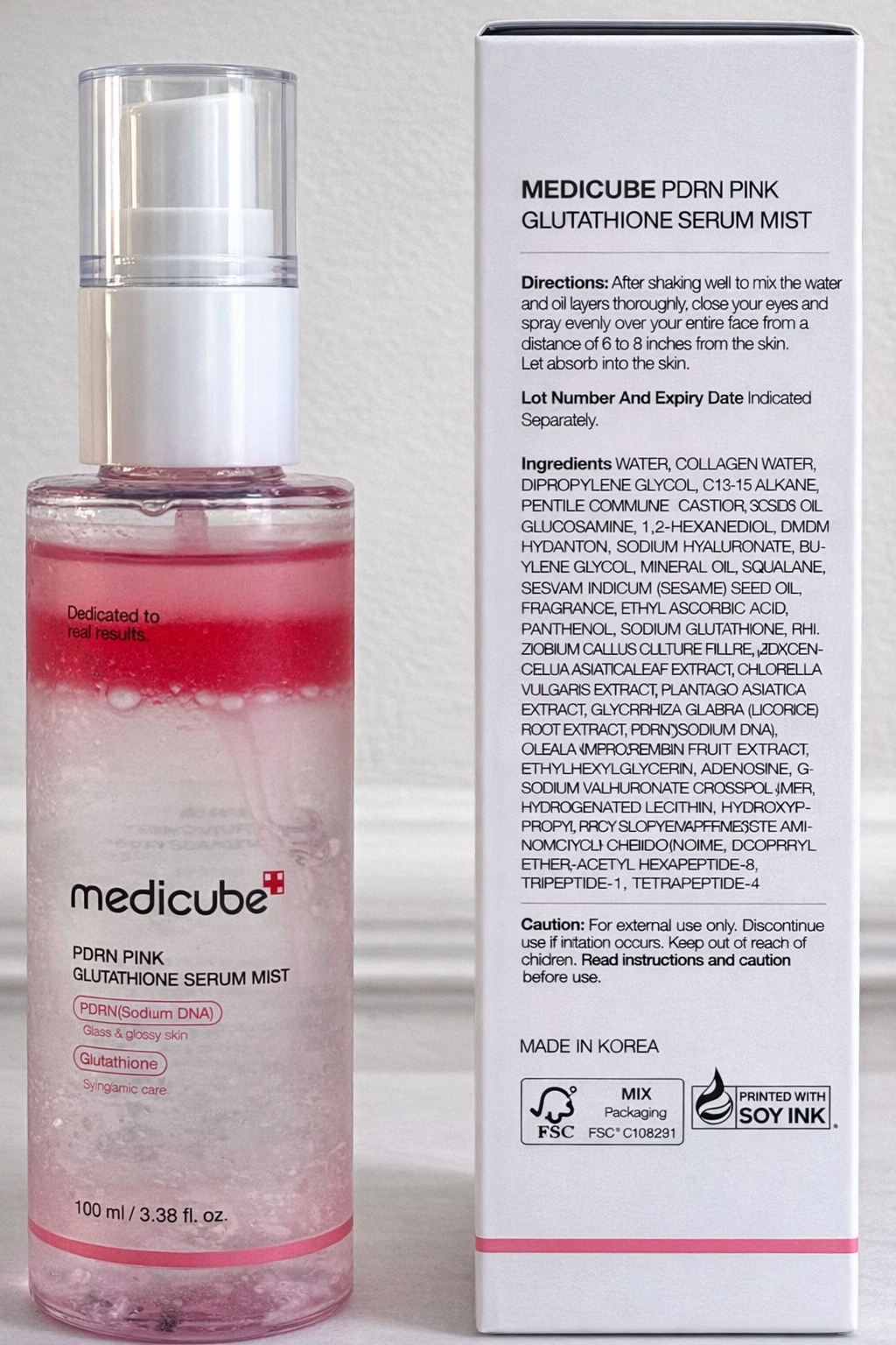 Medicube PDRN Pink Glutathione Serum Mist