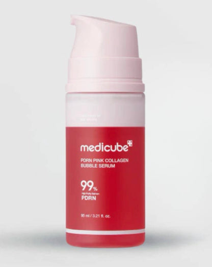 Medicube PDRN Pink Collagen Bubble Serum bottle